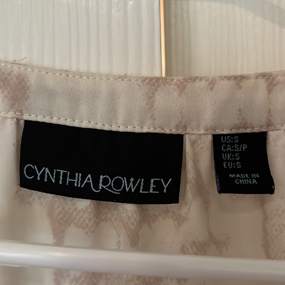 Cyntia rowley blouse animal print S - Picture 2 of 4
